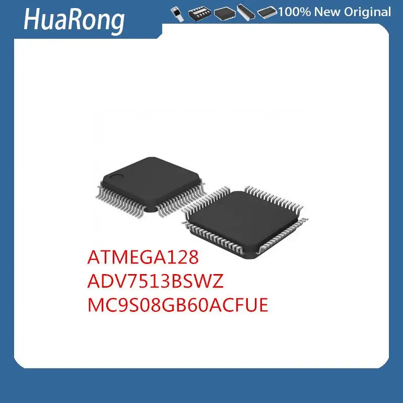 

2 шт./партия, ATMEGA128 ATMEGA128-16AU ADV7513BSWZ mc9s08gb60acwas TQFP64
