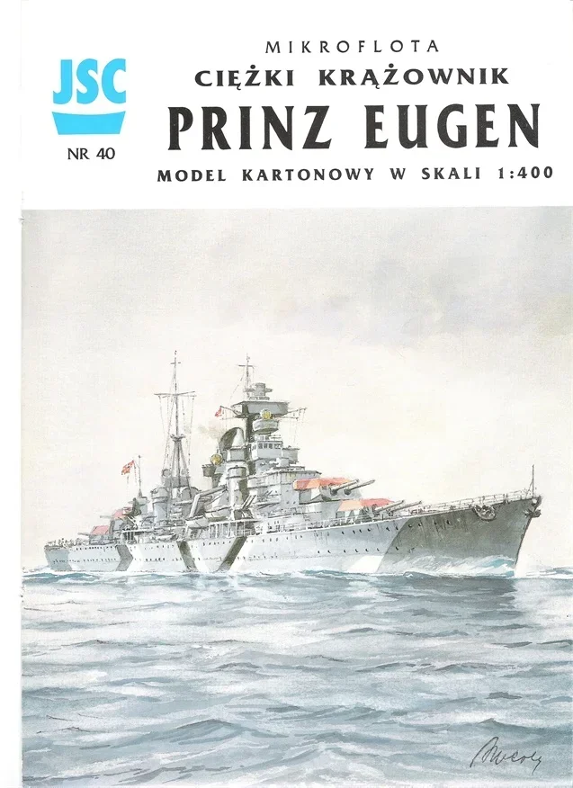 Military Ship Model German Heavy Cruiser Prince Eugen