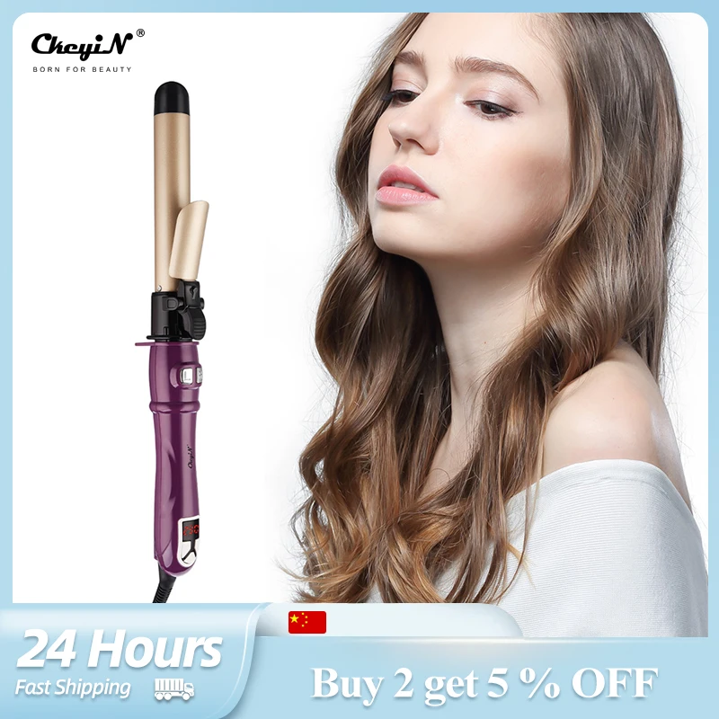 Ckeyin Automatic Hair Curler Lcd Display 28mm Curling Iron Professional
