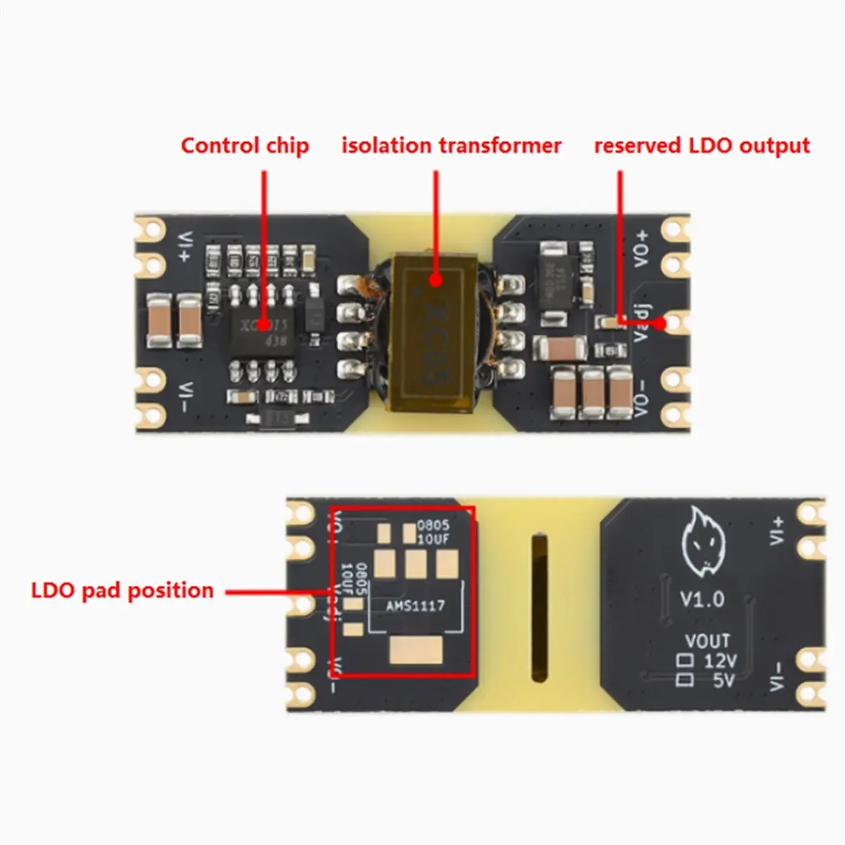 (A23G) DC-DC 컨버터 모듈 9-42V - 절연형 스텝다운 전원 공급 장치, 광범위한 전압 입력, 낮은 리플, 고효율 12V