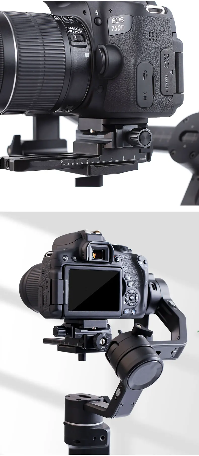 Quick Release Clamp XILETU QR40S ARCA Style Ronin SC for DJI Ronin S / Ronin SC