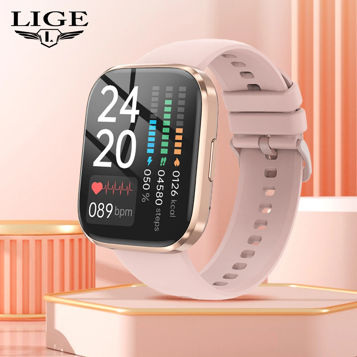 Lige 2023 Smart Watches Women Smartwatch Ladies Orologio Da Polso Girls Smart Bracciale Bluetooth Call Orologi Digitali Per Android, Ios