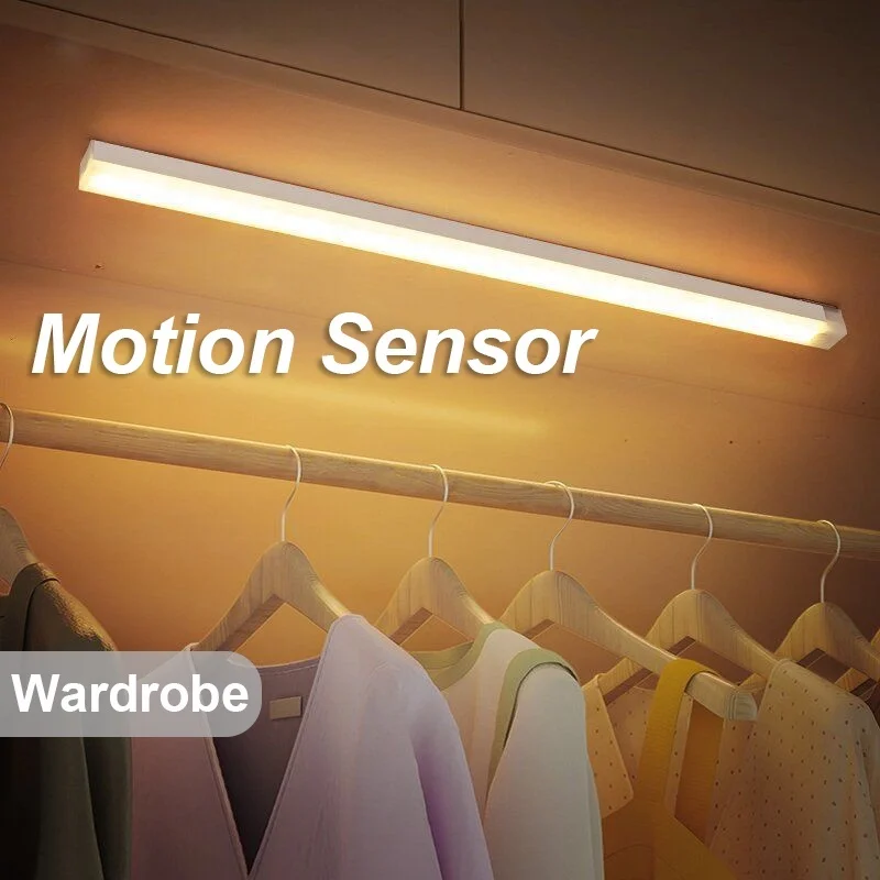 Description Picture 6 of itemUnder Cabinet Lights USB Rechargeable Kitchen Cupboard Night Light Under Counter Closet Lighting Motion Detector Night Light