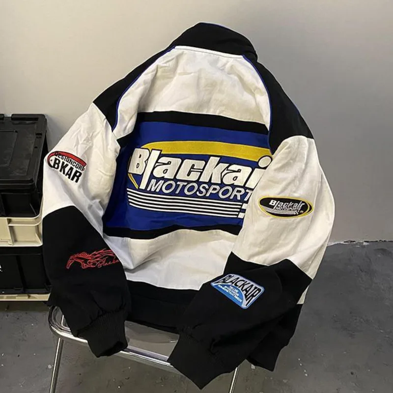 2022 Hiphop Goth Varsity Bomber Cyber Y2k Jacket Female Spring Baseball