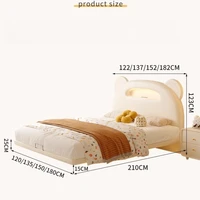 Veilleuse tables de chevet lit fantaisie esthétique français chambre lit salon Double dormir Muebles Para dortoir meubles de maison 5