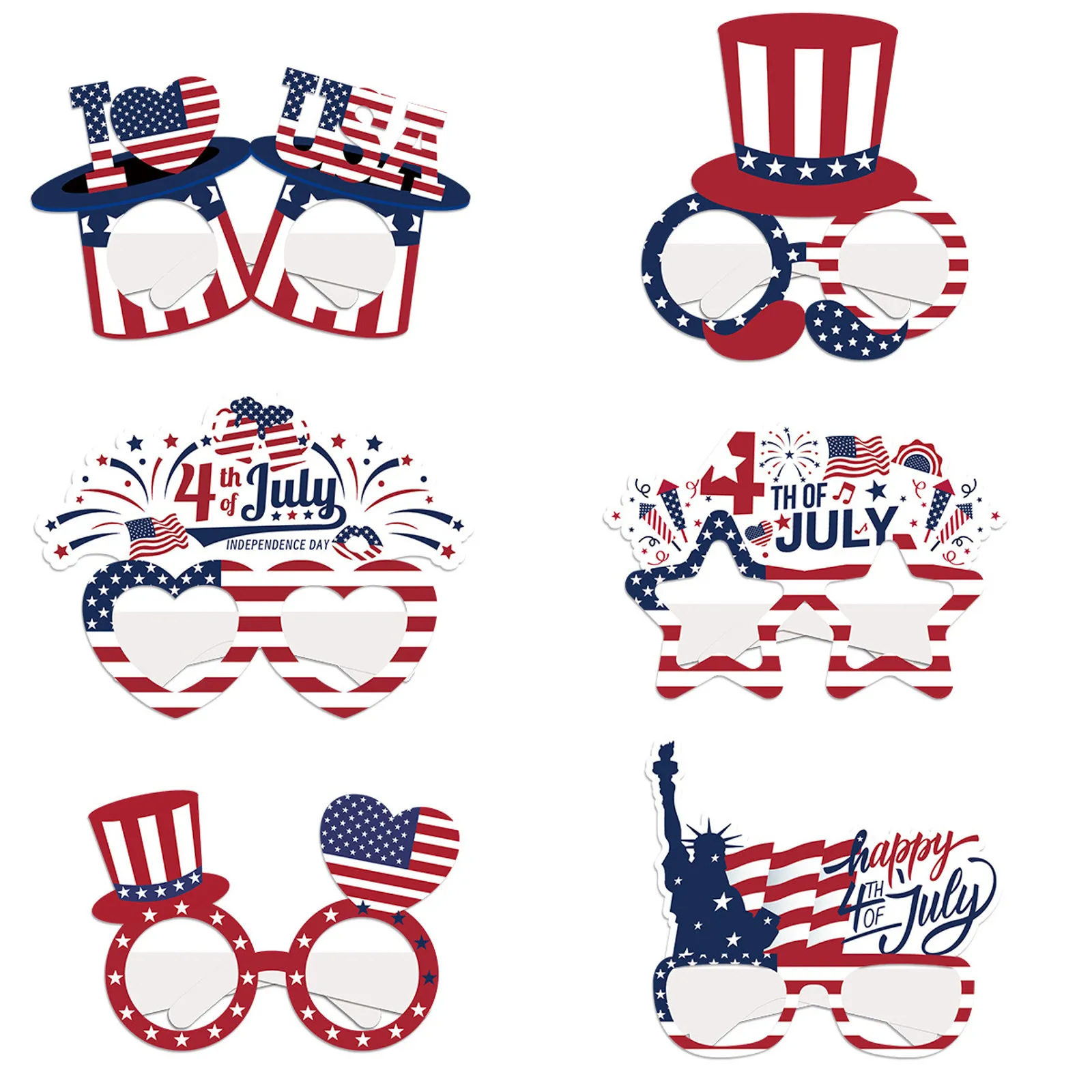 

Independence Day Party Decoration Glasses Holiday Celebration Theme Creative Gift Glasses Large Event Tent