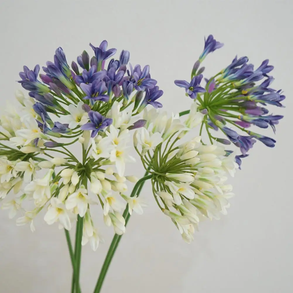 

Artificial Flower Fresh-keeping No Watering Long-lasting Easy To Carry UV-resistant Artificial Agapanthus Flower Home Decoration