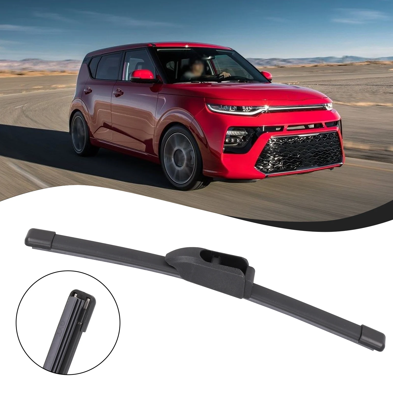 Enhanced Car Rear Wiper Blade for Clear Tailgate Window Visibility