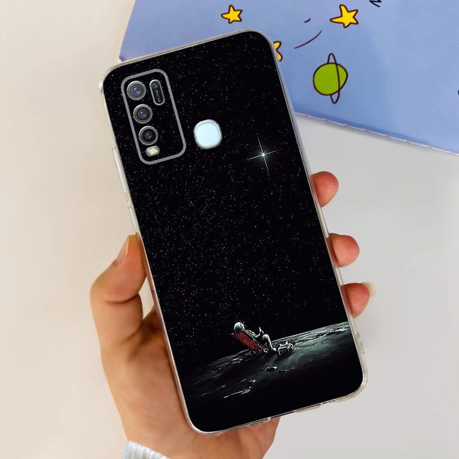 Fashionable Painted Clear Silicone Soft TPU Phone Case Cover