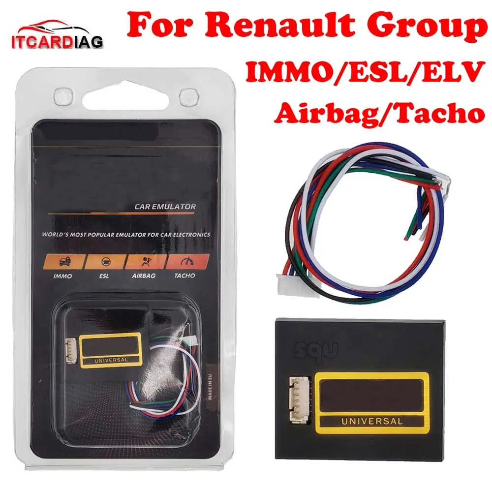 

Universal Juli V96 Pro Car Emulator For Renault Group V96 (K-LINE/CANBUS CARS) Cars OBD2 Diagnostic Tool ESL/ELV/Airbag/Tacho
