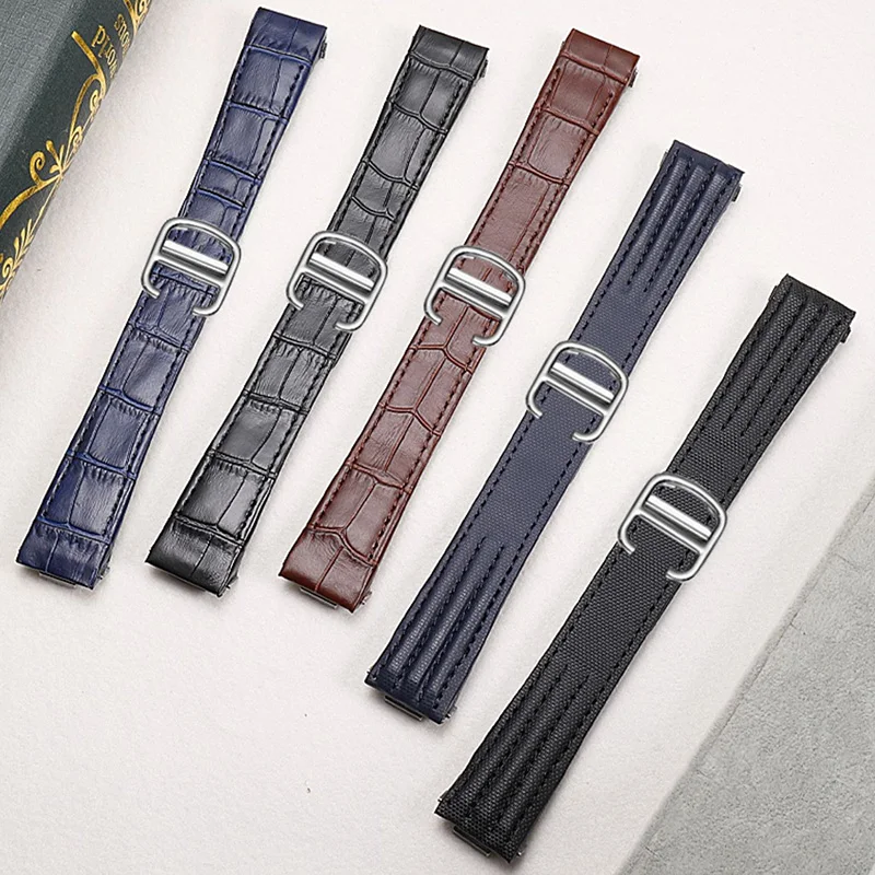Cinturino Per Orologio Con Interfaccia Speciale A Sgancio Rapido Cinturino Per Orologio In Pelle Per Cartier Roadster W6206018 W6206017 Cinturino In N