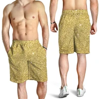 Full Print Sequins glitter Graphic Beach Shorts For Men Women Casual Oversized Board Shorts Summer Quick Dry Short Pants 2