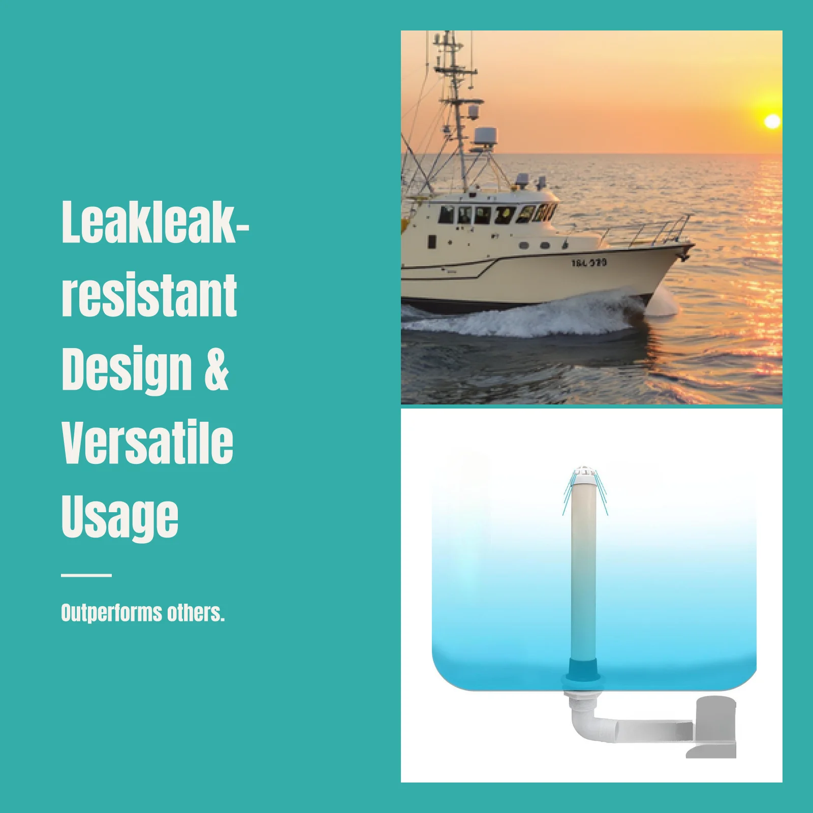 Overflow Drain Tube Fish Box Drain Tube Accessories Easy to Install High Performance Repair Parts Premium Marine Supply Overflow Drain Tube Fish Box Drain Tube Accessories Easy to Install High Performance Repair Parts Premium Marine Supply