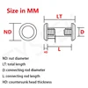 2 Sets Diy Knife Handle Making Screw M4 Whirlwind Rivet Plum Flower Sharp Stainless Steel Straight Folding Knife Screw 2