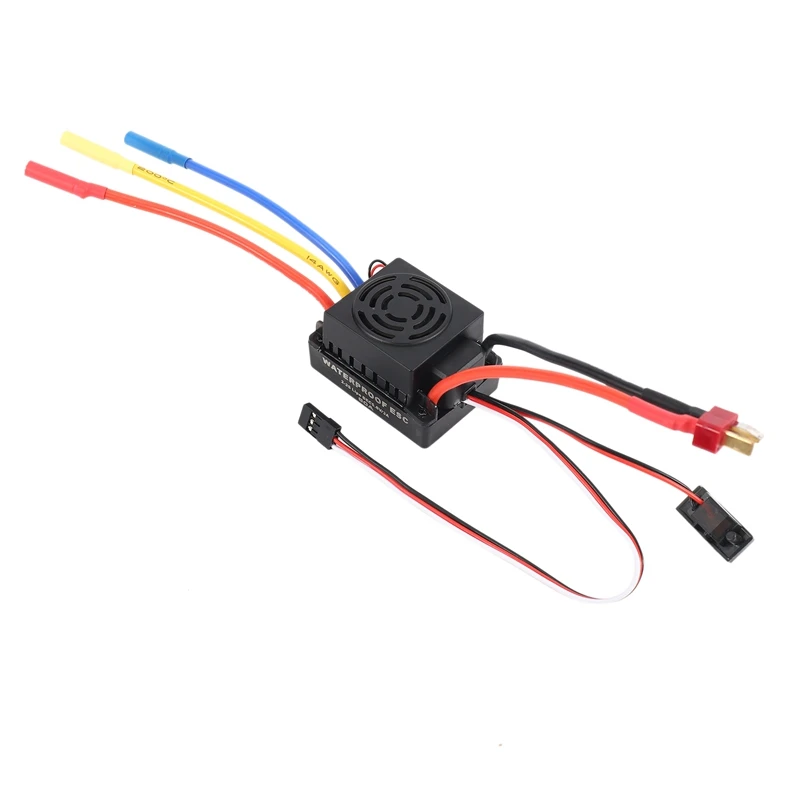 

Водонепроницаемый бесщеточный электронный регулятор скорости 60A Esc с 5,5 V / 3A Bec для радиоуправляемого автомобиля 1/10