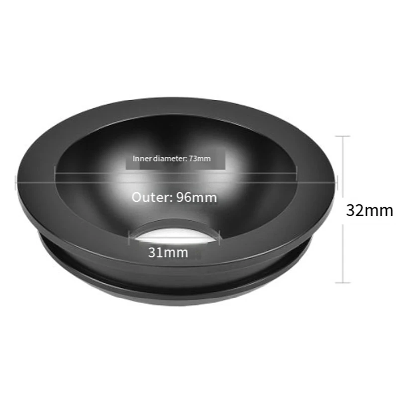 RT90C 삼각대용 새로운 BW75 75mm 볼 하프 볼 알루미늄 합금 삼각대 볼 어댑터 DSLR 리그 카메라 메탈 볼 어댑터-ELEC