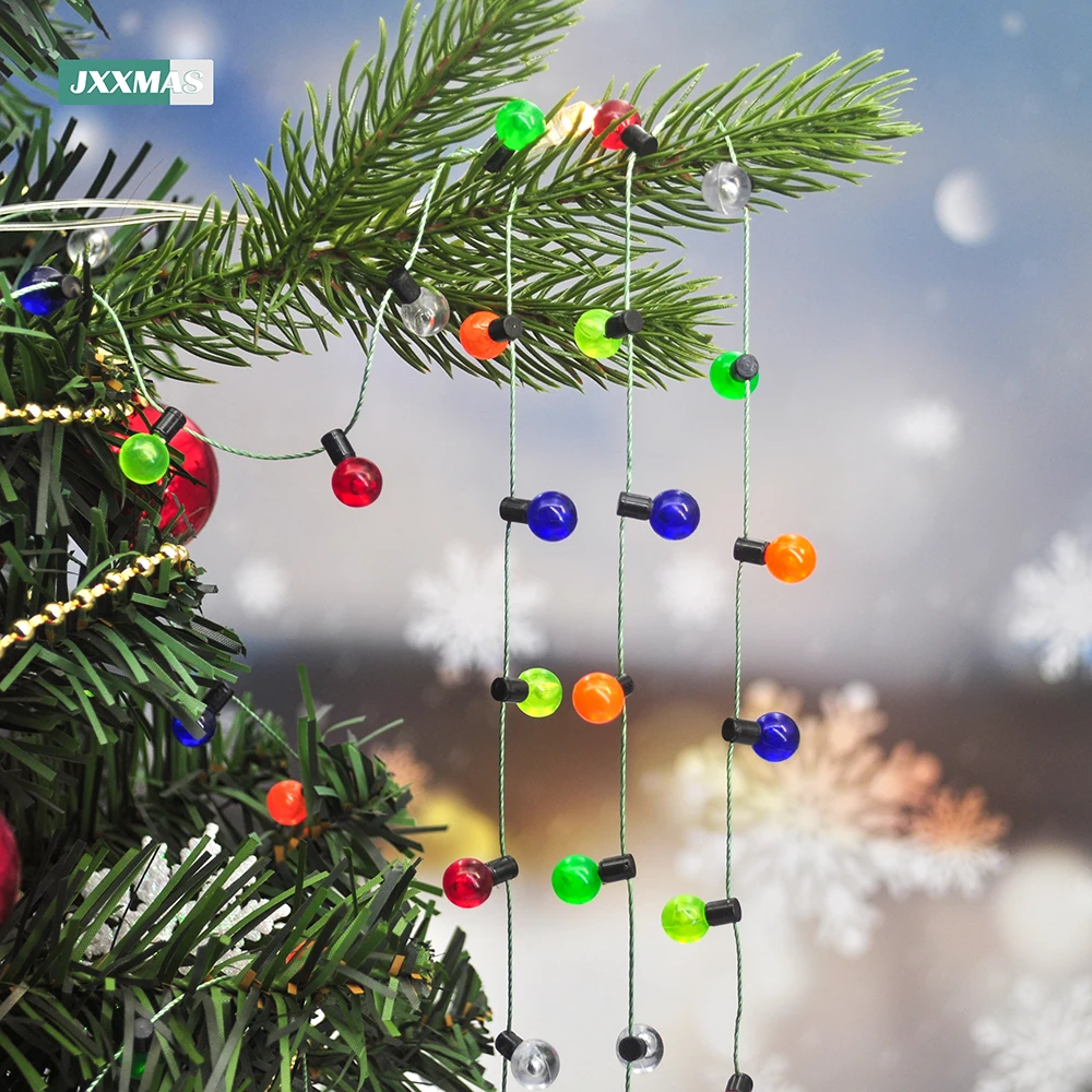 Guirlande Lumineuse Miniature - 2 Pièces De 1 M - Accessoire De Lutin Et Maison De Poupée - Lampe Colorée Miniature - Décoration De Noël