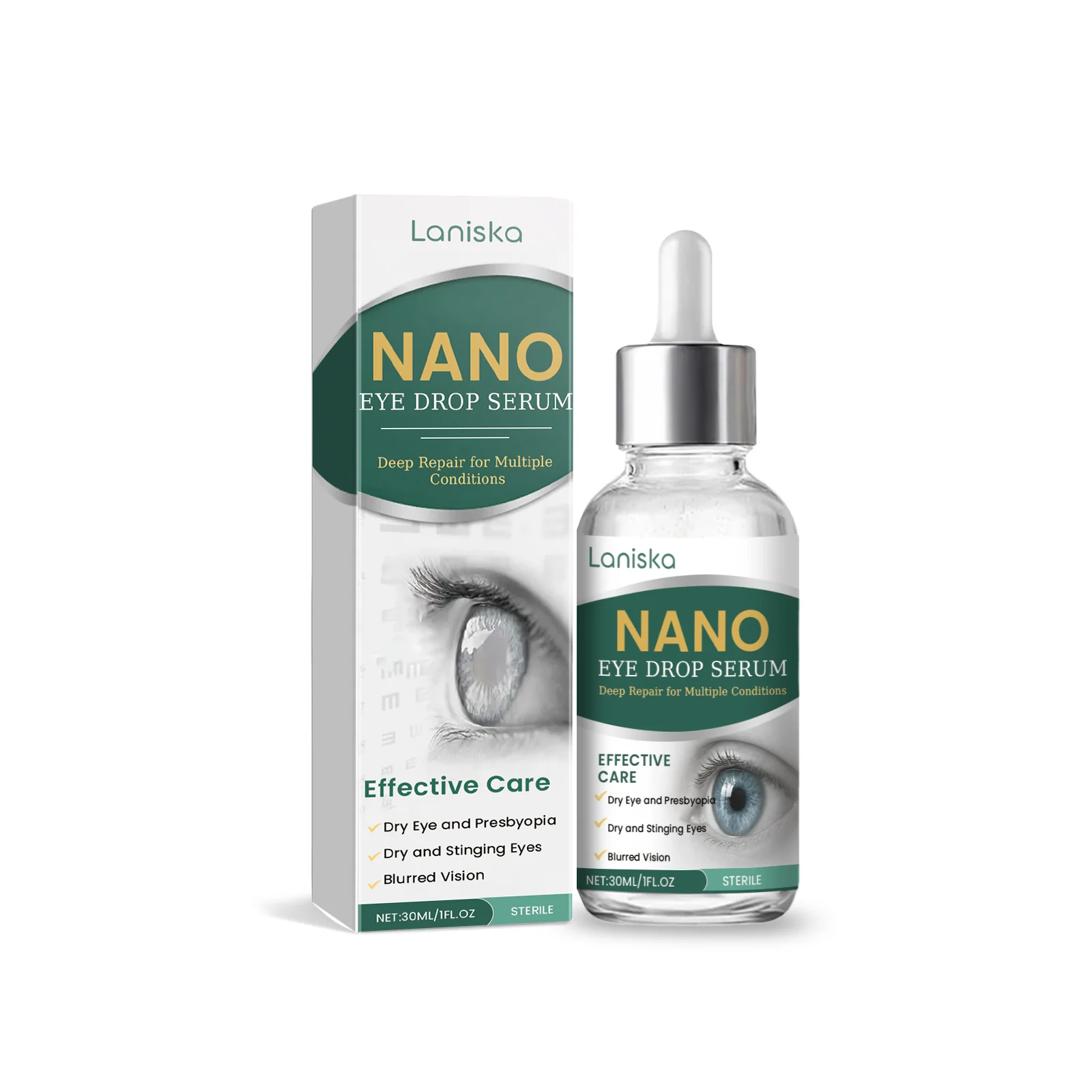 Soothing Eye Drops Relieve Eye Discomfort, Gentle Moisturizing, Relieve Dryness, Refresh Eyes for Daily Eye Care - 6