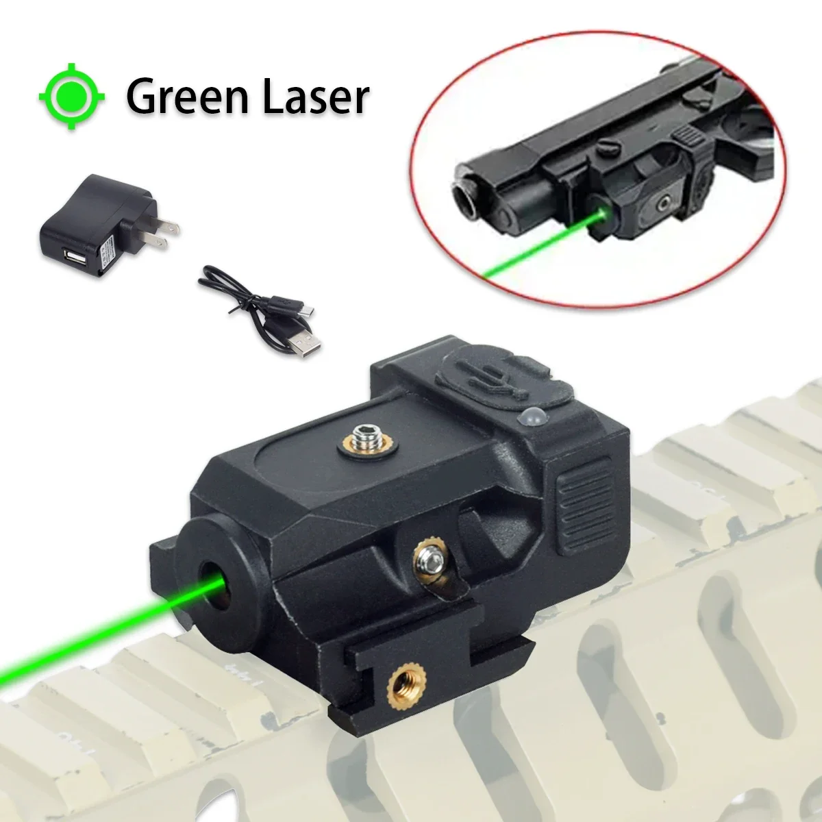 Tactical USB Charging Red Green Dot Laser Sight Pistol Scope 20mm Picatinny Rail Glock 17 19 Taurus G2C Training Laser laser sight red dot laser sight dry fire laser trainer