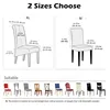 Large Chair Covers for Dining Room, Geometric Slipcover for high back Dining Chair, Soft Stretch Washable Removable 2