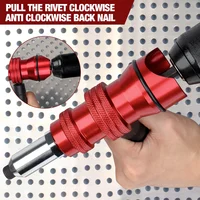 Aluminum Alloy Riveting Machine, Electric Riveting Gun Adapter Home 2.4mm-3.2mm-4.0mm-4.8mm Riveting Tools, Riveting Machine 2