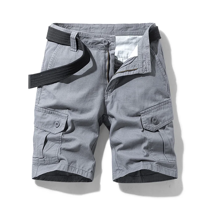 2024 Summer New American Fashion Brand Workwear Shorts Men's Trendy Middle Pants Loose Straight Casual All-Match Outdoor Shorts