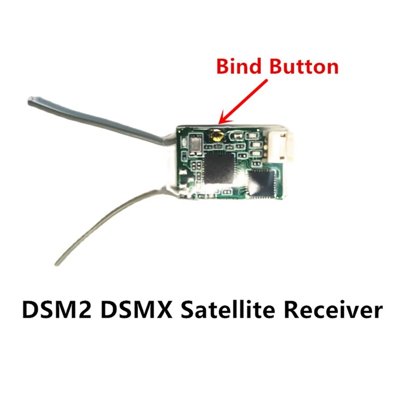 DSM2 DSMX Satellite Receiver W Bind Button for Mini Quadcopter Mini FPV RC Drone JR Hobbyking ORX