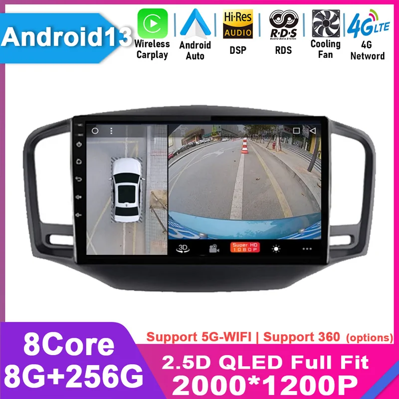 

For Roewe MG 350 2010 - 2016 Android 13 Auto Car Multimedia Radio GPS CarPlay Panoramic Voice Control 4G sim WiFi Head Unit 2DIN