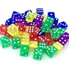 24PCS 16MM Transparent Dice For Board Games For Adullts Acrylic Cubes Party Mahjong Leisure Time Juegos De Mesa Divertidos 4