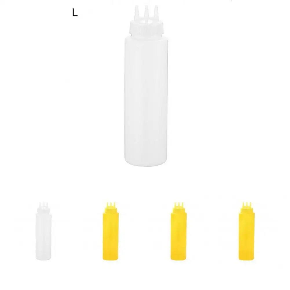 High Quality Seasoning Storage Jar 3 Hole Squeeze Bottle Refillable Convenient to Use 3 Hole Food Grade Oil Squeeze Bottle