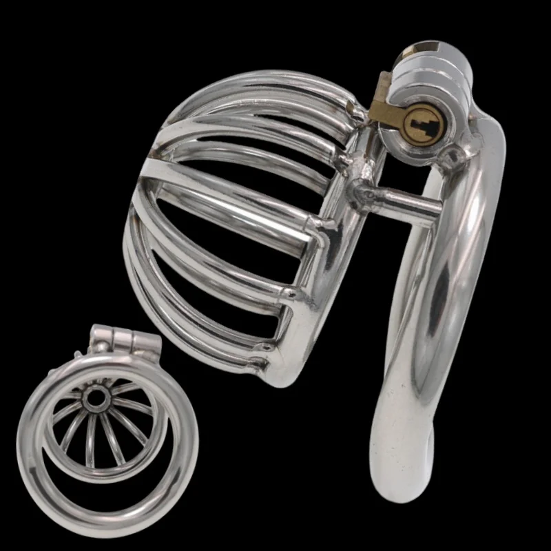 Chastity Seller Stainless Steel Micro Best Device Male Penis Cage Lock Stealth Penis Sextoy Small Chastity Prison Ring BDSM With