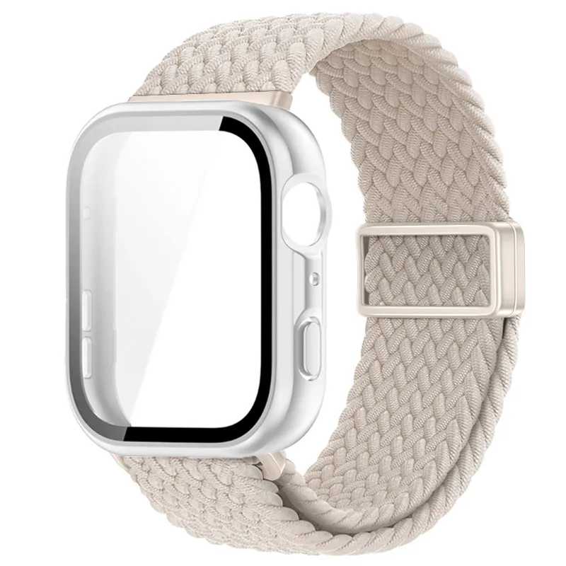 Braided Nylon Strap with Magnetic Buckle and Protective Screen Cover