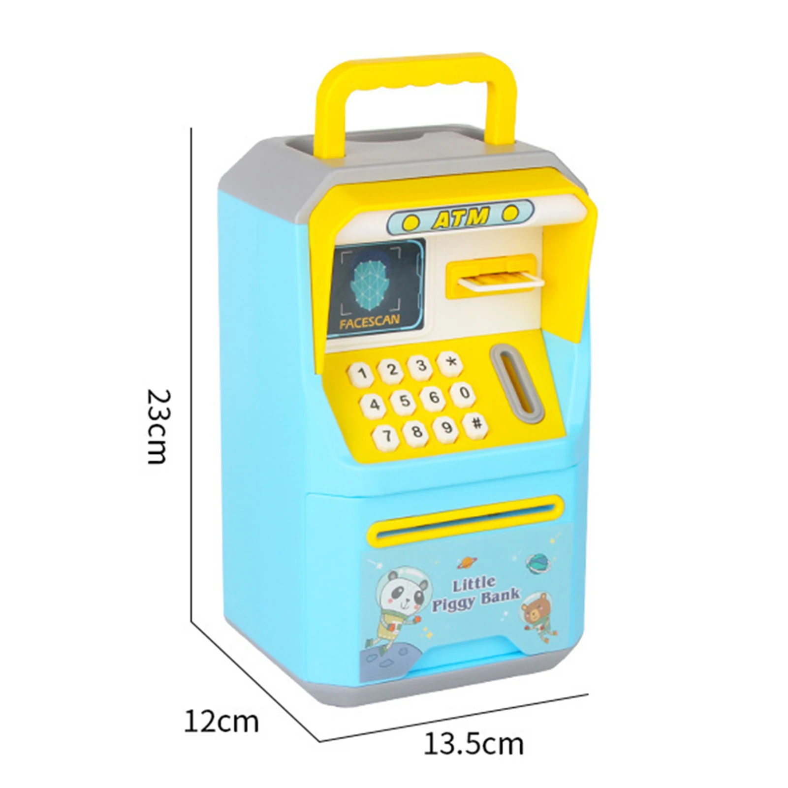 Money Boxes ATM Machine Cash Box Gift For Kids Electronic Piggy Bank Simulated Face Recognition Auto Scroll Paper Banknote 6