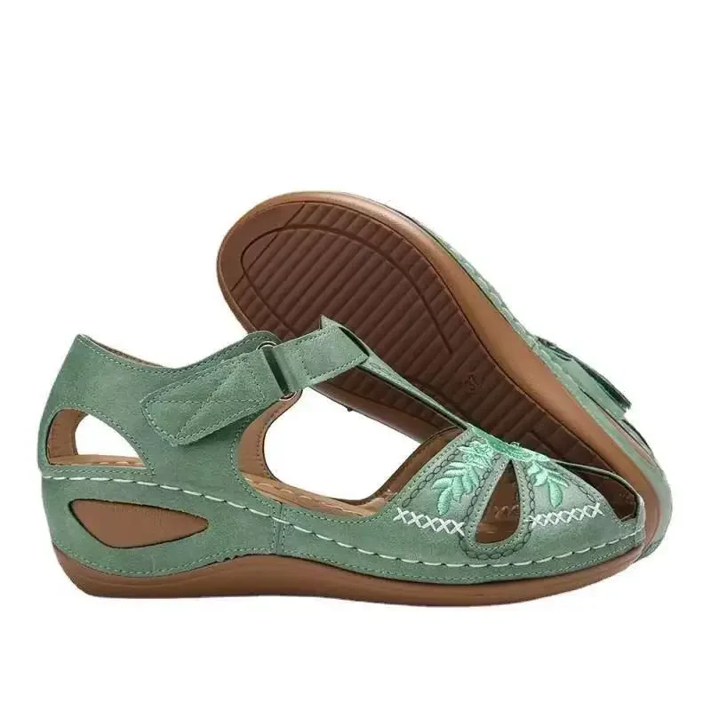 Women's Dance Roman Sandals Summer Openwork Woven Wedge Heel Block Heel Platform