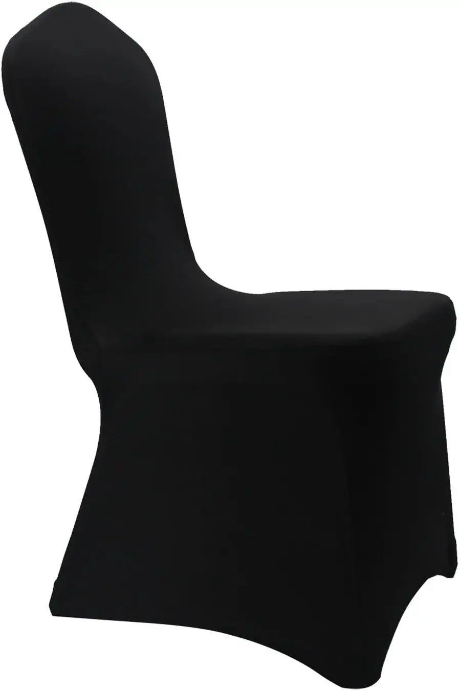 Black Stretch Spandex Chair Covers Wedding - 50 PCS Banquet Events Party Universal Dining Decoration Scuba Elastic Chair Covers