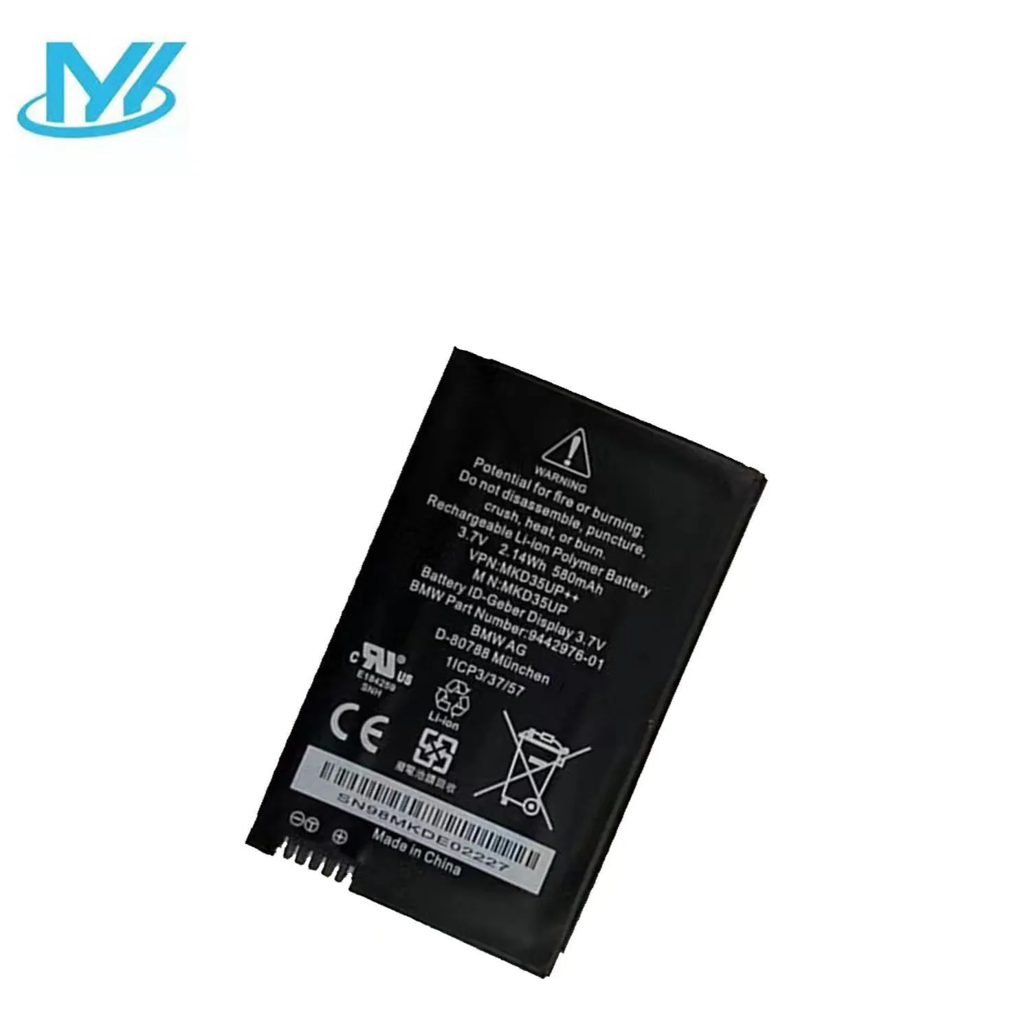 Bestome Vervanging 9442976-01 accu compatibel met AG MKD35UP D-80788 530le 730 740 745 ID-Geber Display 1ICP3/37/57 3.7V, 580mAh