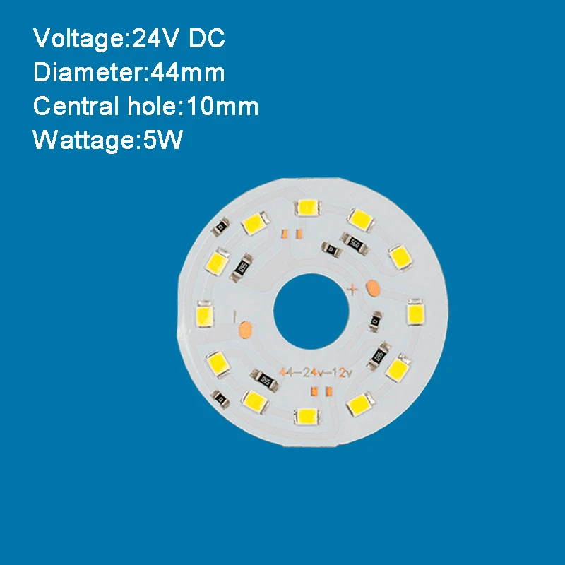 thumbnail image 1 of Lámpara LED de 24 V, amarilla, azul, verde, roja y morada, para tablero de luz, bombilla, fuente de luz redonda, 1 of 5