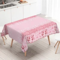 Ocean Theme Party Tablecloth Colorful Birthday Tablecloth Blue Sky Rose Gold Tablecloth Beach Pool Birthday Shower Supplies 2