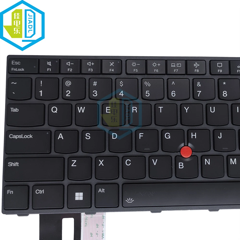 Teclado Retroiluminado para Lenovo Thinkpad Teclados Trackpoint Inglês Eua T14 L14 P14s Gen 21ah 21aj 5n21d67970 Cs22fbl84us - Imagem 4