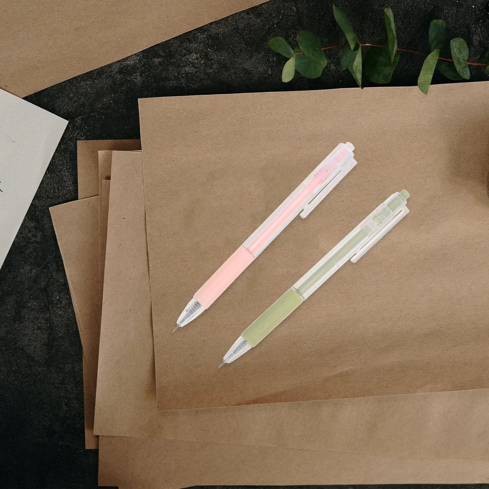 5Pcs 펜 모양 종이 커터 DIY Scrapbooking 봉투 오프닝 사무실 학교를위한 플라스틱 스테인레스 스틸 실리콘 안전 커터