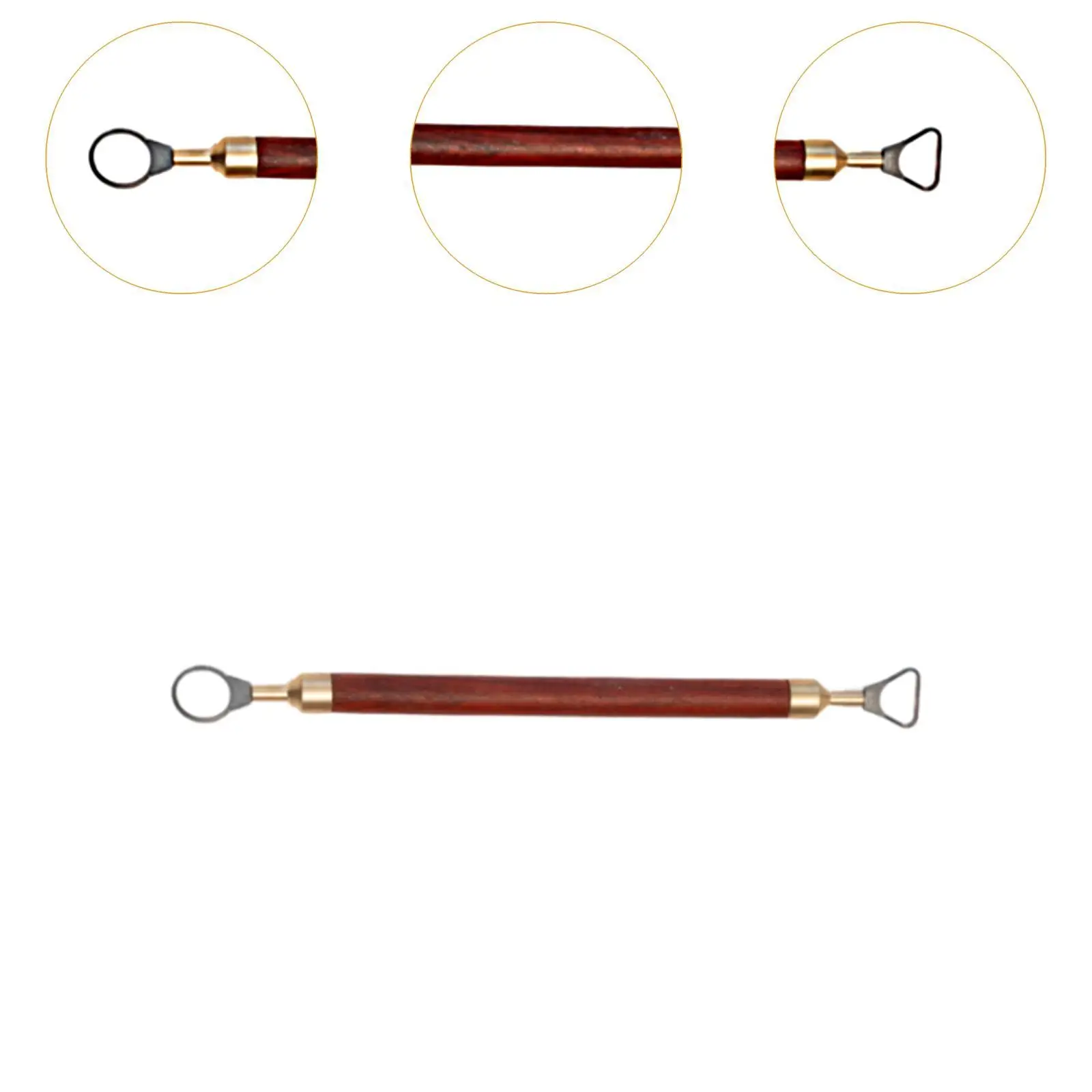 Pottery Cup Handle Modeling Tool Portable Handmade Model Making with Wooden Handle Craft DIY Teacup Mug Handle Sculpture Scraper