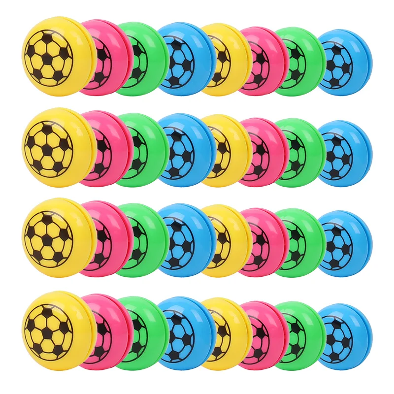 12/20Pcs Mini Football Yoyo Balls Kids Sports Soccer Birthday Party Favors Goodie Bag Pinata Filler Toys Boy Girl School Gift
