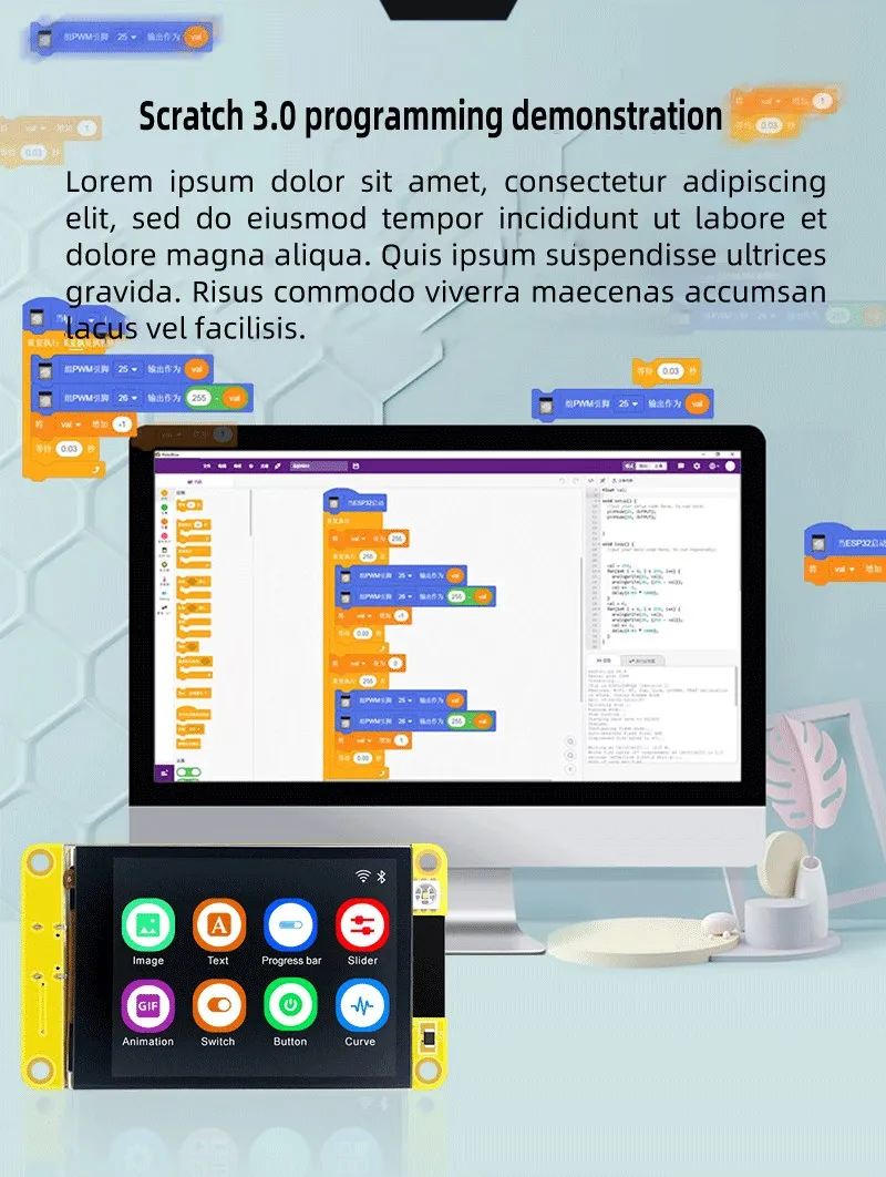 e placa de desenvolvimento Bluetooth, 2.4 
