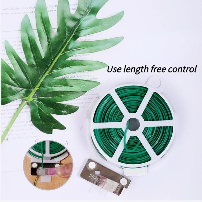 100M Nylon Garden Cable Ties Power Wire Loop Tape Flower Cable Tie Wire Multi-function Straps Fastener Reusable Tape