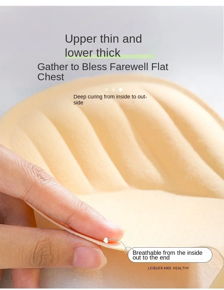 Description Picture 6 of itemSummer Ice Silk No Trace Strapless Underwear Women Small Chest Gathering Non-slip Not Drop Breast Invisible Bra Cover Wipe Chest