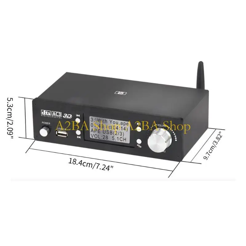 A2BA HD920PRO 5.1CH 광섬유 동축 오디오 디코더 변환기 HDMI2.0 AC3 호환 5.0 수신기 4K-ARC 변환기