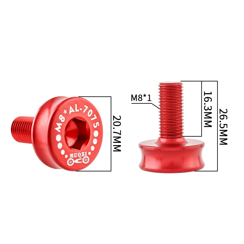 2pcs Crank Arm Fixing Bolt 8mm Hex Screws For Bicycle Square Hole Crankset Bottom Bracket bicycle bottom bracket