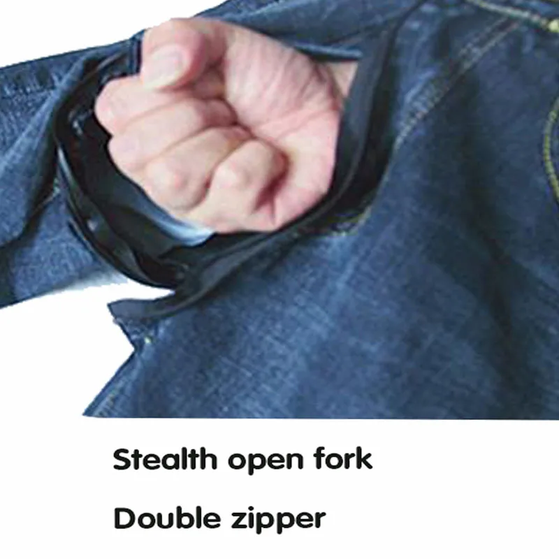 Summer New High Waist Invisible Open-Seat Pants Denim Super Short Shorts Hot Hip Pants Women's Outdoor Sex and Sports Convenient