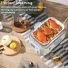 G553 5-Quart Electric Food Steamer for Cooking, One Touch Vegetable Steamer, Digital Multifunctional Steamer, Quick Steam in 60s 5