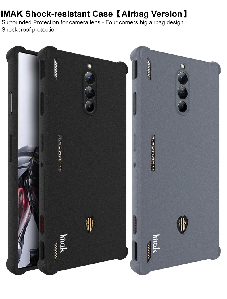 For ZTE Nubia Red Magic 10 8s 8 Pro Plus Matte Back Case IMAK Lens 